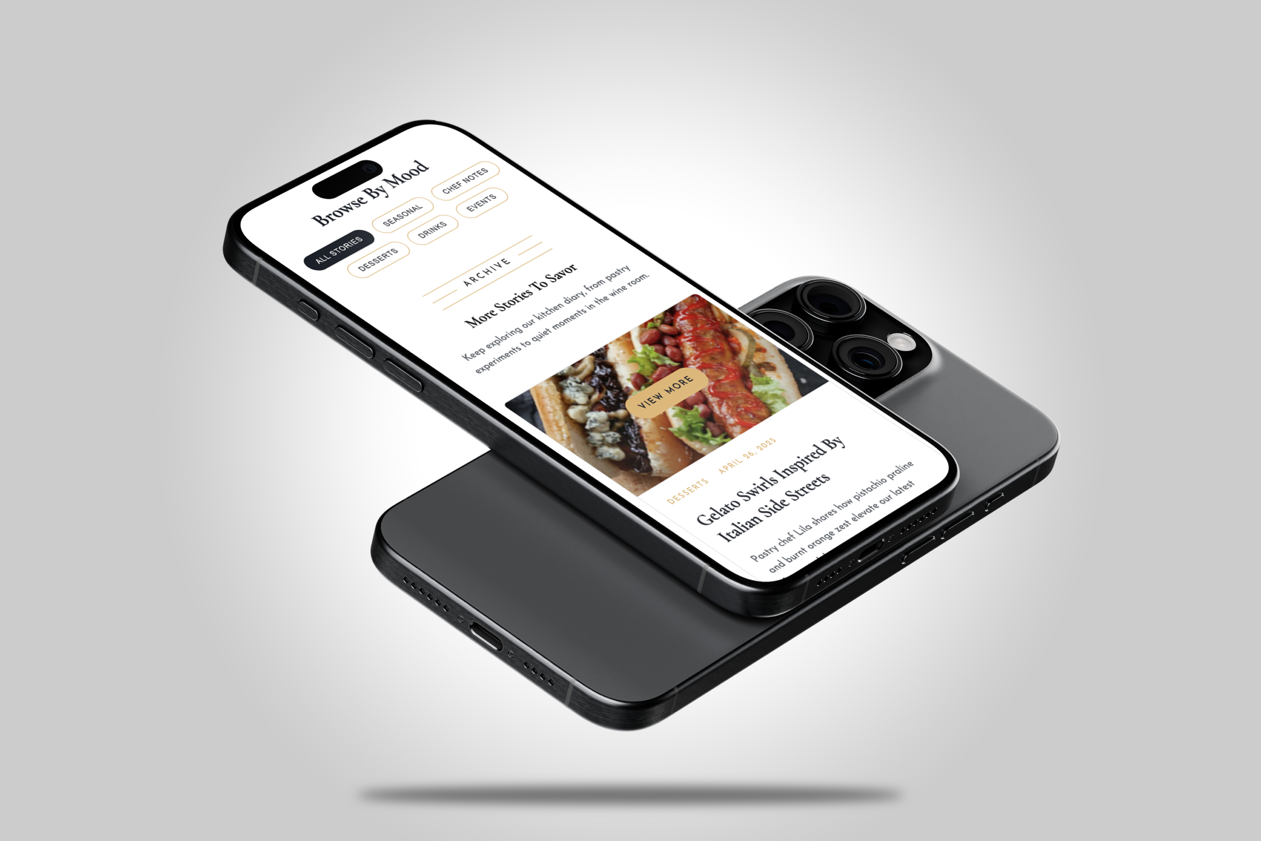 Интерфейс TheTasteat